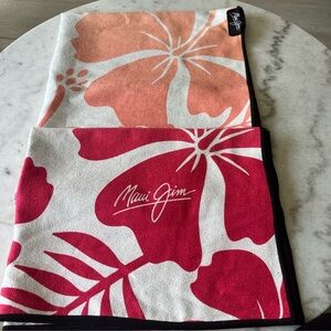 Maui Jim Hawaiian floral, sunset colors, Microfiber, Quick Dry